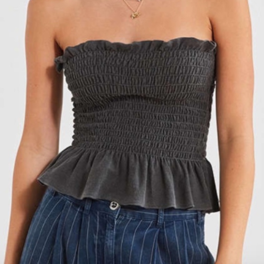 Urban Outfitters Strapless Smocked Tube Top